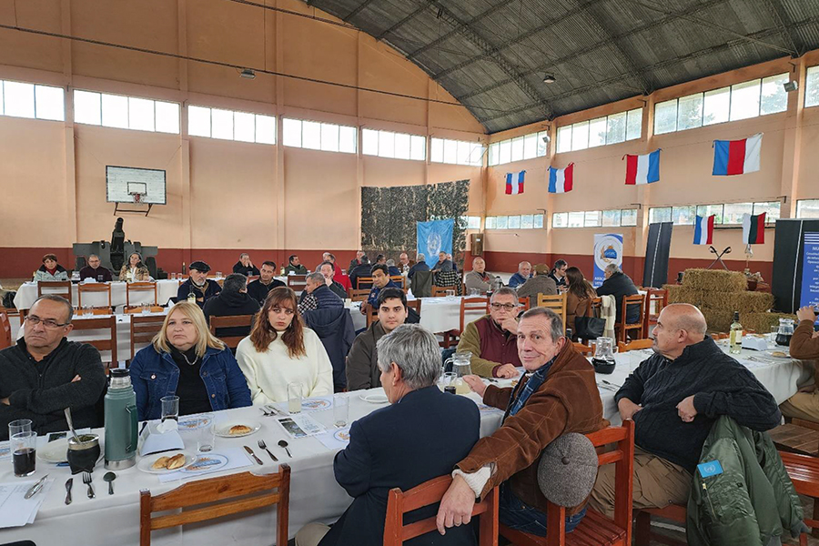 Reunión de camaradería de socios de AVOPU realizada en la ciudad de Minas