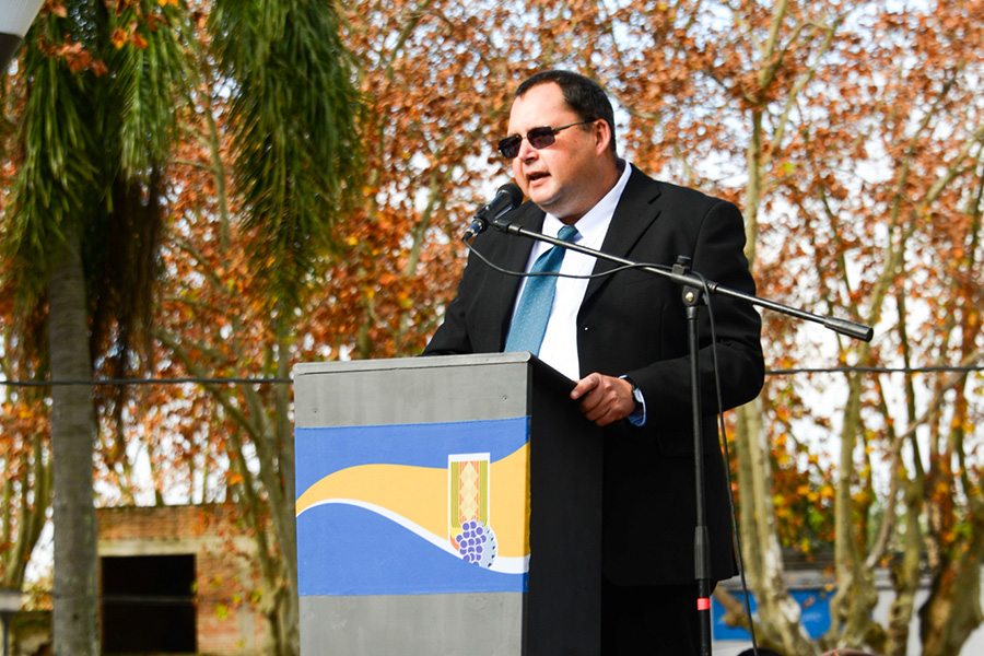 Alcalde de Villa del Carmen hace uso de la palabra