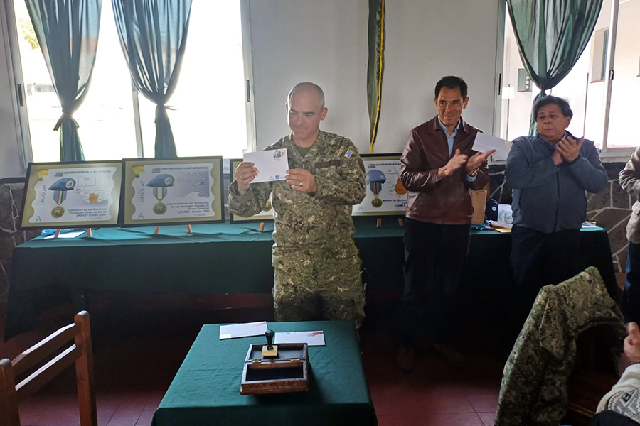 Autoridades participaron de la ceremonia de matasellado