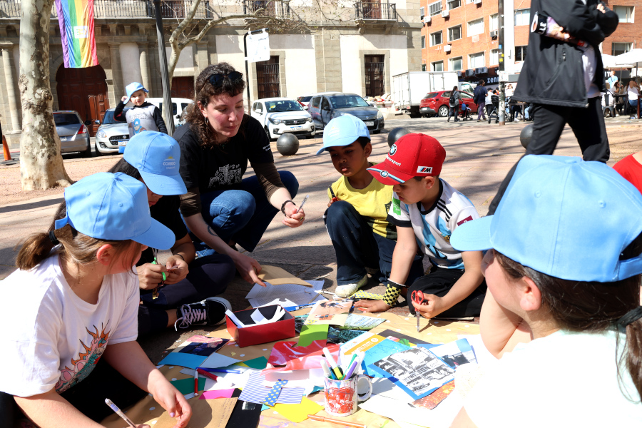 Niños y niñas participaron de la actividad haciendo nuevos amigos