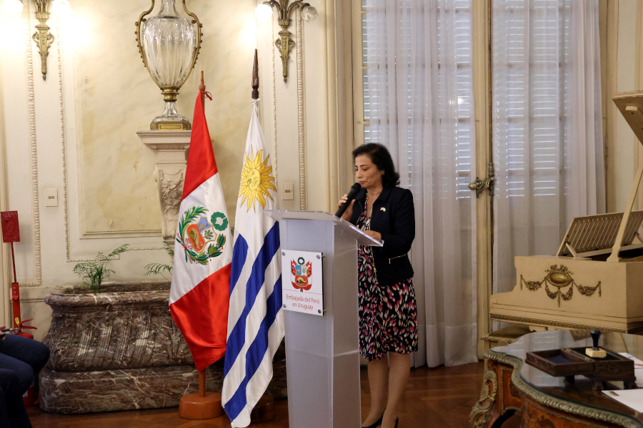 Embajadora de la República del Perú hizo uso de la palabra