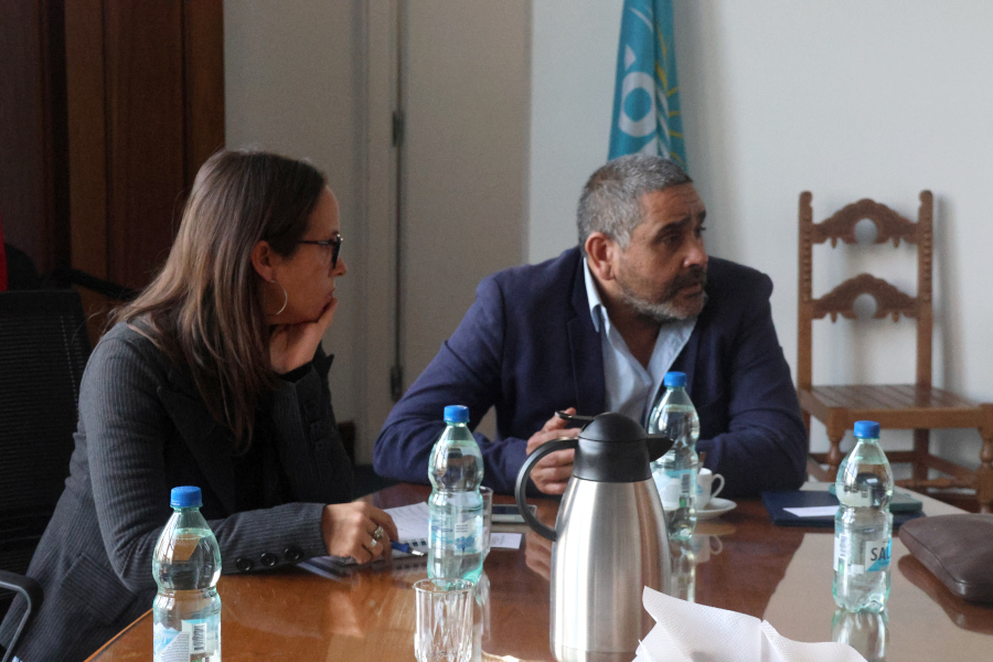 El presidente de Correo Uruguayo, Gabriel Bonfrisco, recibió a los visitantes