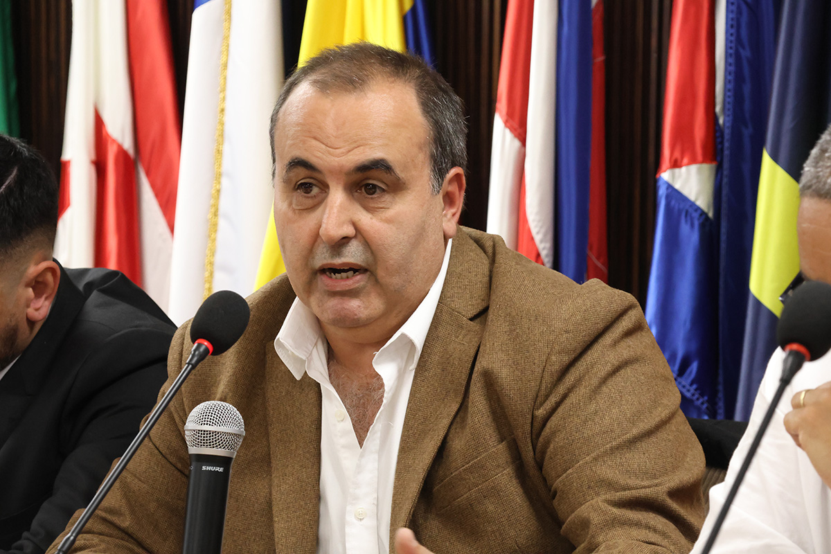 El vicepresidente de la ANC, José Luis Pereira, hizo uso de la palabra
