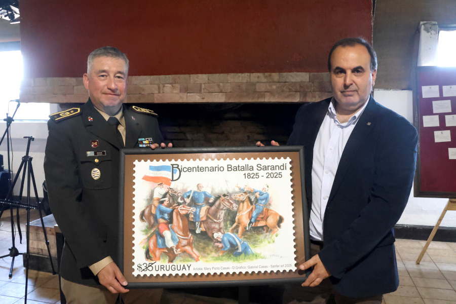 Correo Uruguayo lanzó un sello en conmemoración de los 200 años de la batalla de Sarandí, hito histórico en la lucha por la independencia.