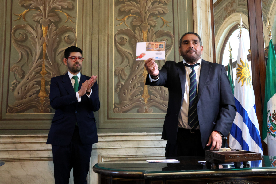 En un acto realizado en el Palacio Santos, sede del Ministerio de Relaciones Exteriores, Correo Uruguayo lanzó una hoja filatélica conmemorativa por los 125 años de las relaciones diplomáticas entre Uruguay y México