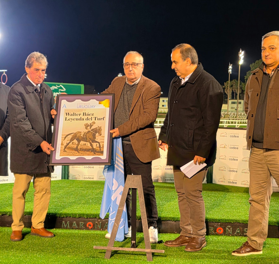 En el marco de los 60 años de trayectoria del laureado jockey Walter Báez, Correo Uruguayo realizó el lanzamiento de un sello personalizado que conmemora sus gestas deportivas.