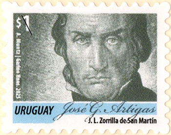 Estampa de Artigas en color gris