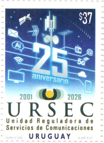 Sello conmemorativo 25 Aniversario URSEC