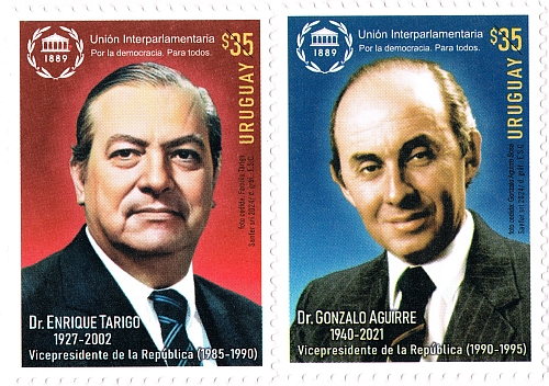 Retratos de Enrique Tarigo y Gonzalo Aguirre