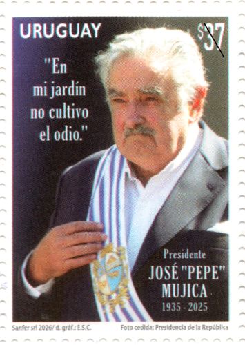 Sello conmemorativo  Homenaje a José “Pepe” Mujica
